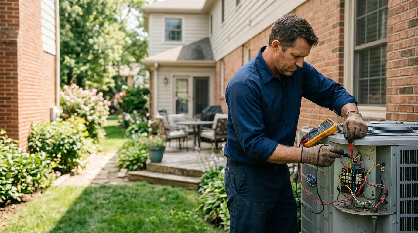 HVAC technician working near Charlotte, TN